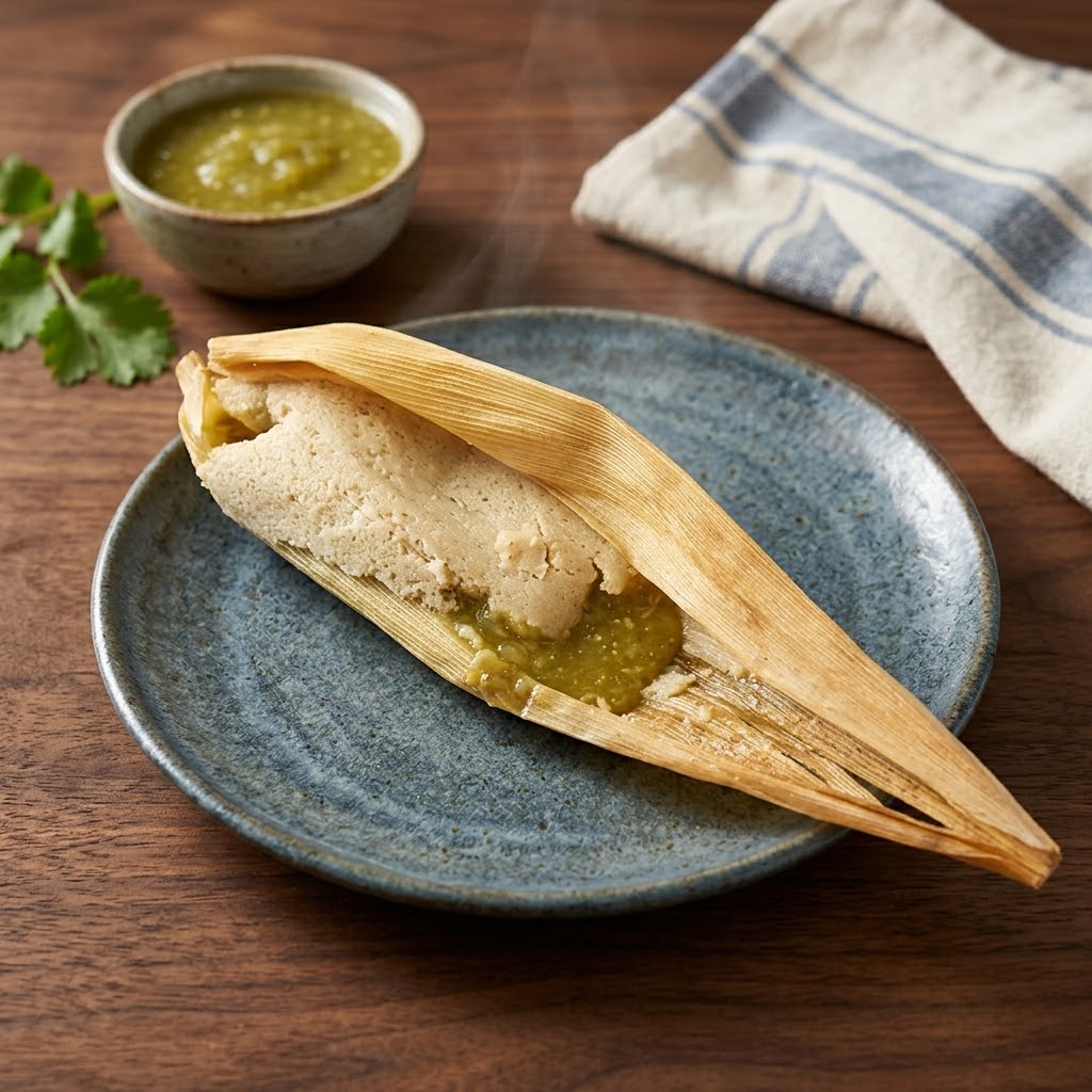 Tamal verde con pollo